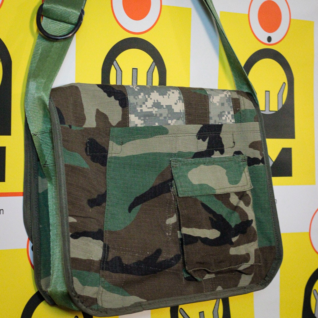 M-0144 Messenger Bag in US M81 Woodland and UCP patterns