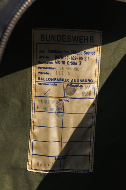 MK-0036 MK10 Document Pouch / iPad pouch made from German Aircrew Immersion Suit - APIS Patch