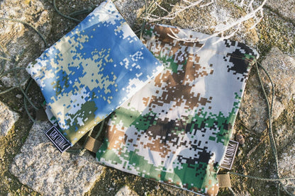 H-0014 & H-0015 Gym Bag / Drawstring Bag in Chinese Type 07 Camouflage