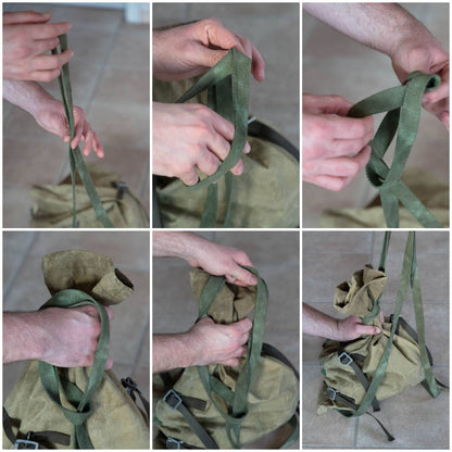 V-0115 Slim Veshmeshok / Daypack in Olive Drab canvas