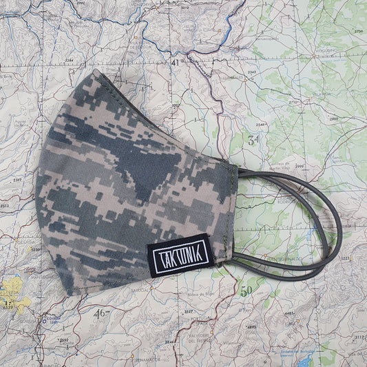 Face Mask - (USA) "USAF Digital Tiger Stripe" camouflage pattern