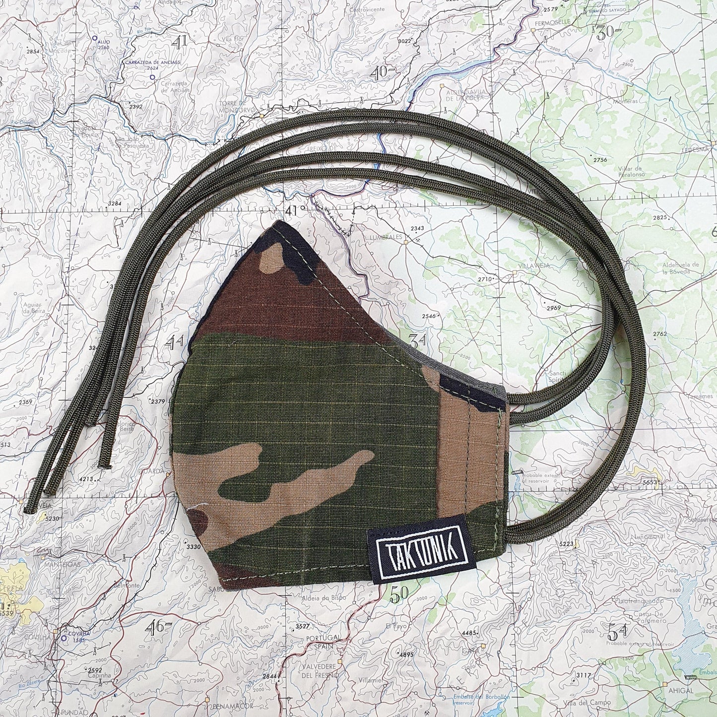 Face Mask - (HRV) "Woodland" camouflage pattern