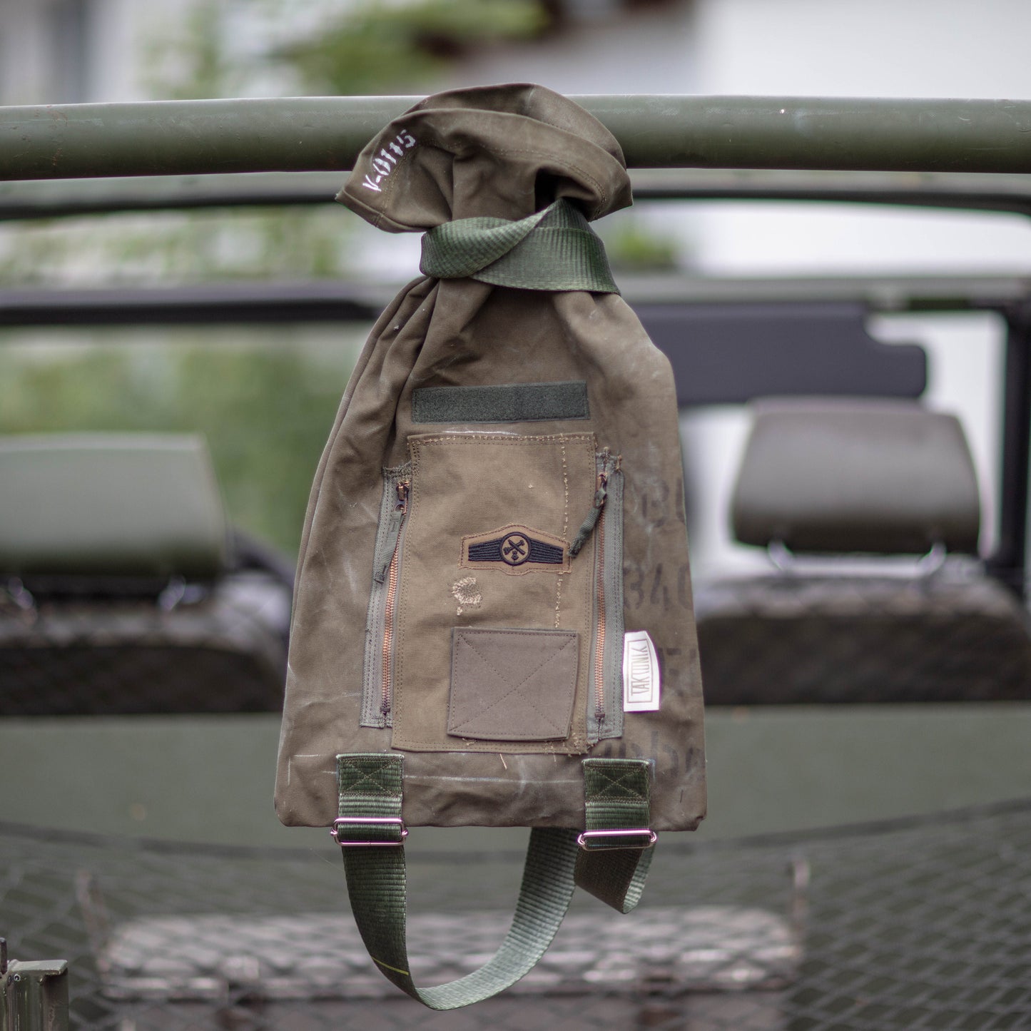 V-0115 Slim Veshmeshok / Daypack in Olive Drab canvas