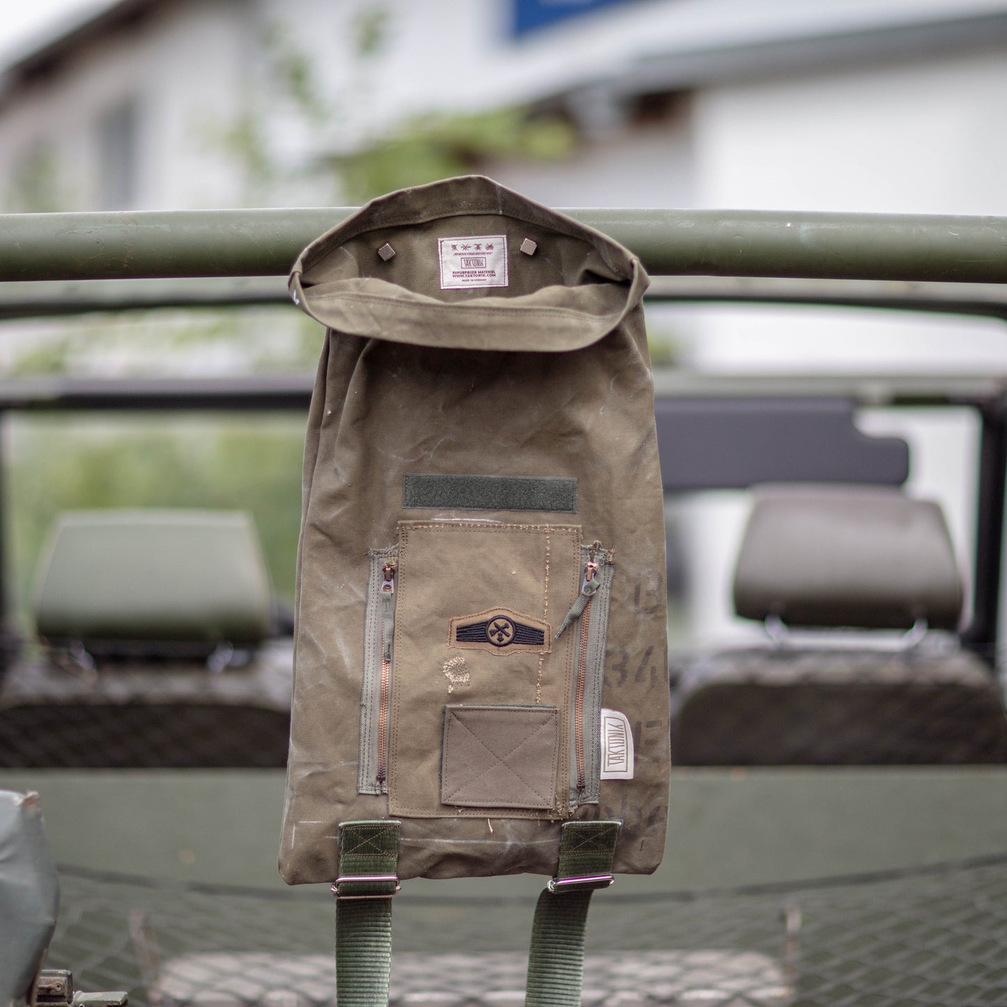 V-0115 Slim Veshmeshok / Daypack in Olive Drab canvas